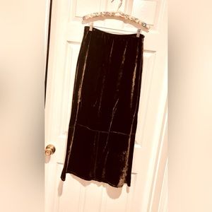 Brown Velvet J.Jill Maxi Skirt - Size 8